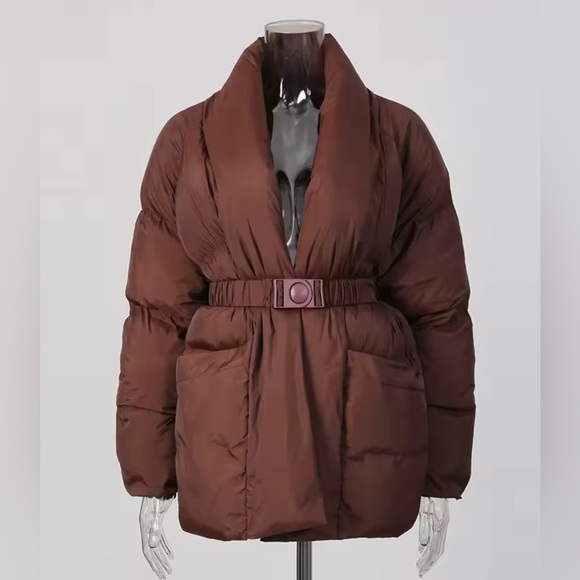 NEW $169 Lucy Goose Faux Trendy Puffer Coat - Picture 2 of 9